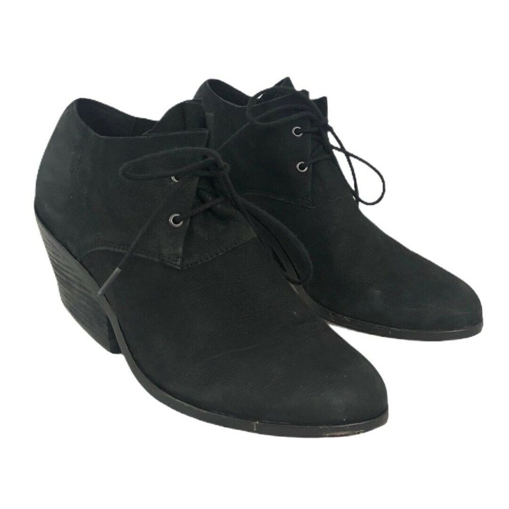 Eileen Fisher Womens Size 7.5 Black Leather Bootie